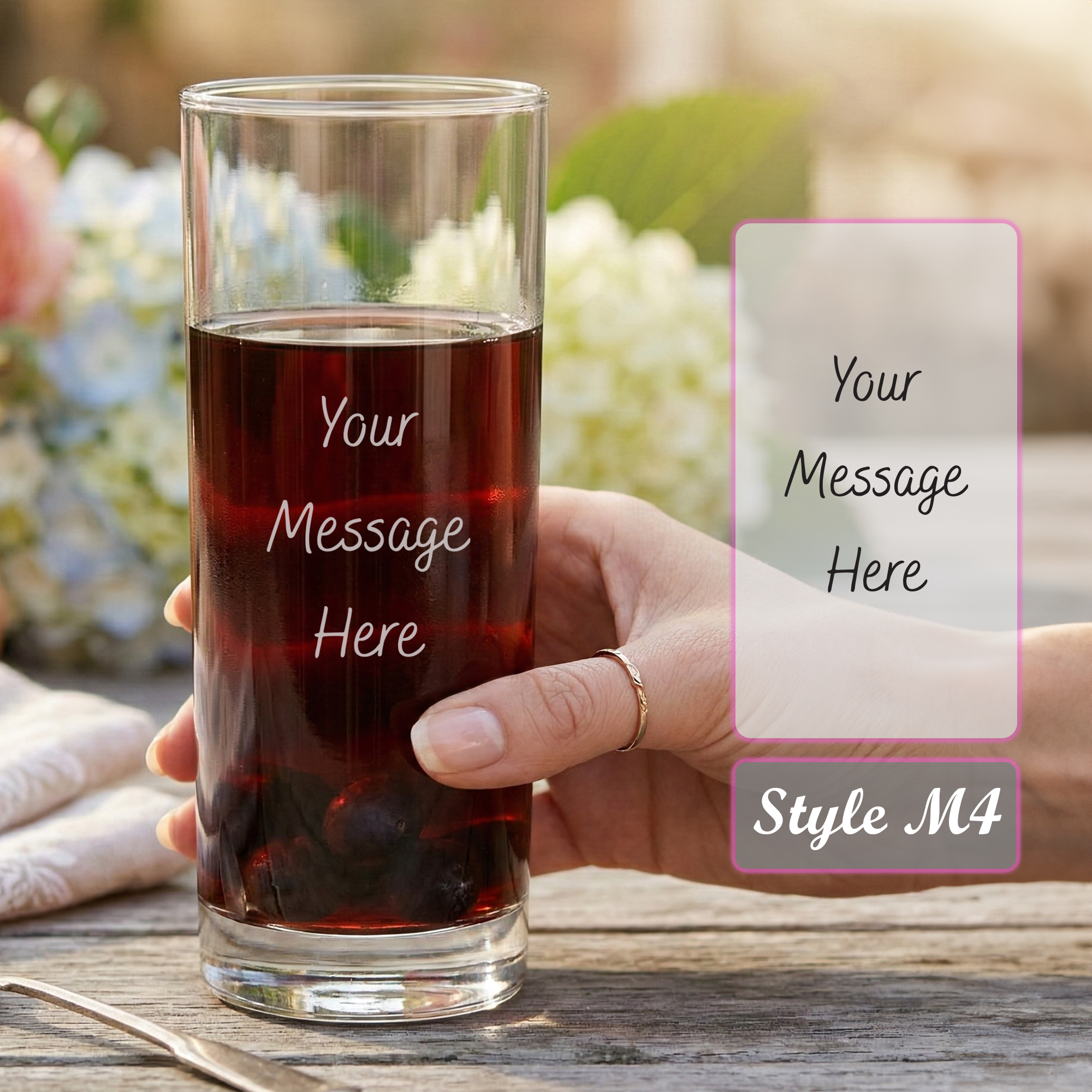 Personalised Engraved Mothers Day Highball Glass