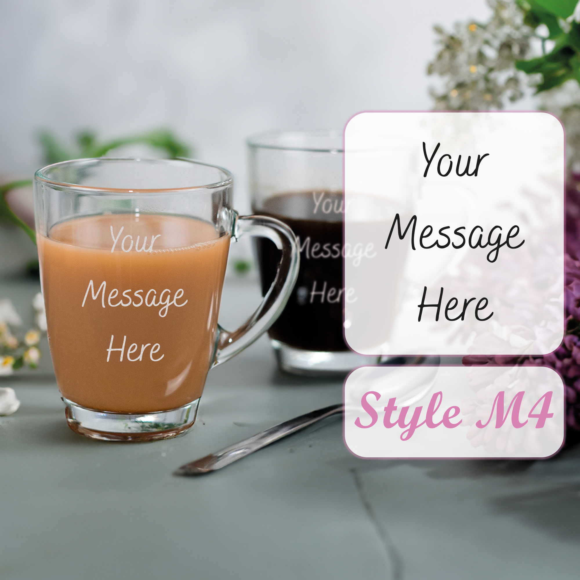 Personalised Engraved Mothers Day Glass Mug