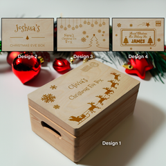 Personalised Engraved Large Christmas Eve Box