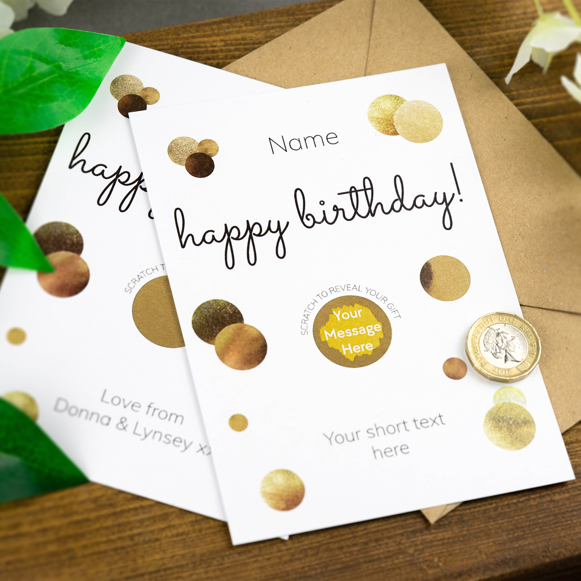 Personalised Printed Birthday Scratch Card , Reveal your gift idea