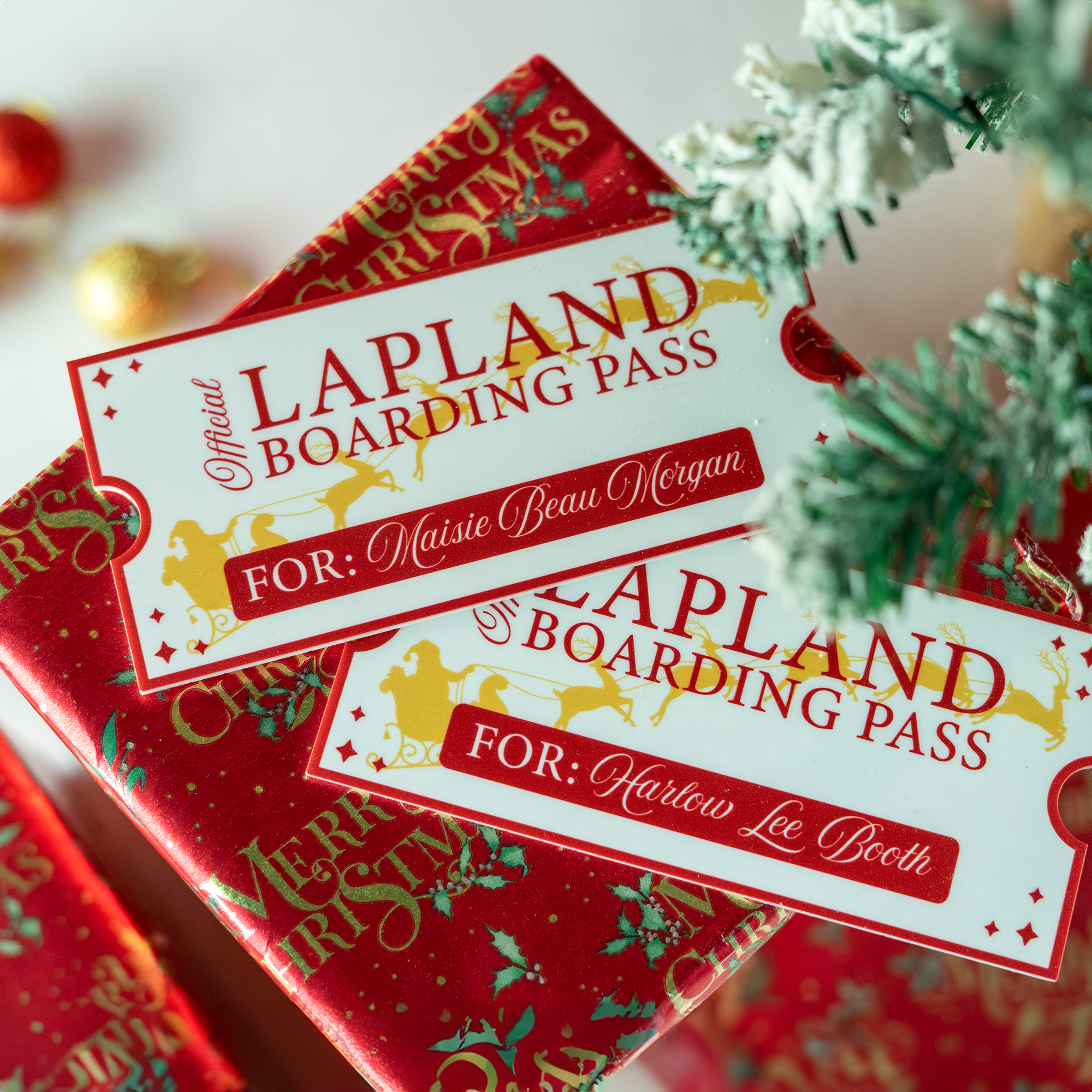 Personalised Lapland Ticket/Boarding Pass