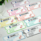 Personalised Printed Number Plate Ticket