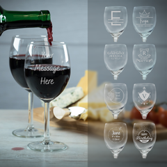 Personalised Engraved Premium Wine Glass