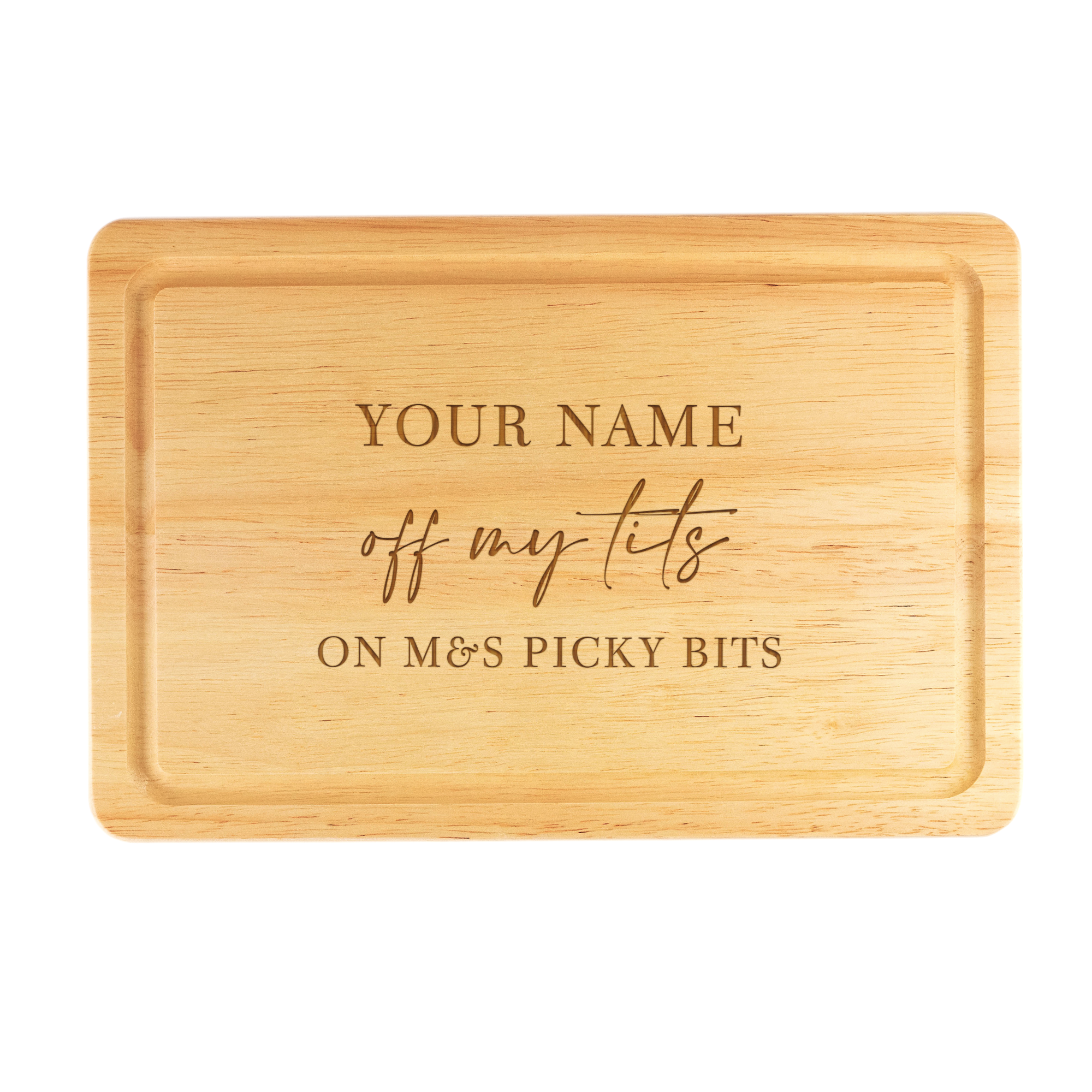Personalised Chopping Board Engraved Cutting Board Picky Bits M&S Asda Waitrose Sainsburys Lidl Tesco Supermarket Any Shop Name Charcuterie Novelty Viral Cheese Board