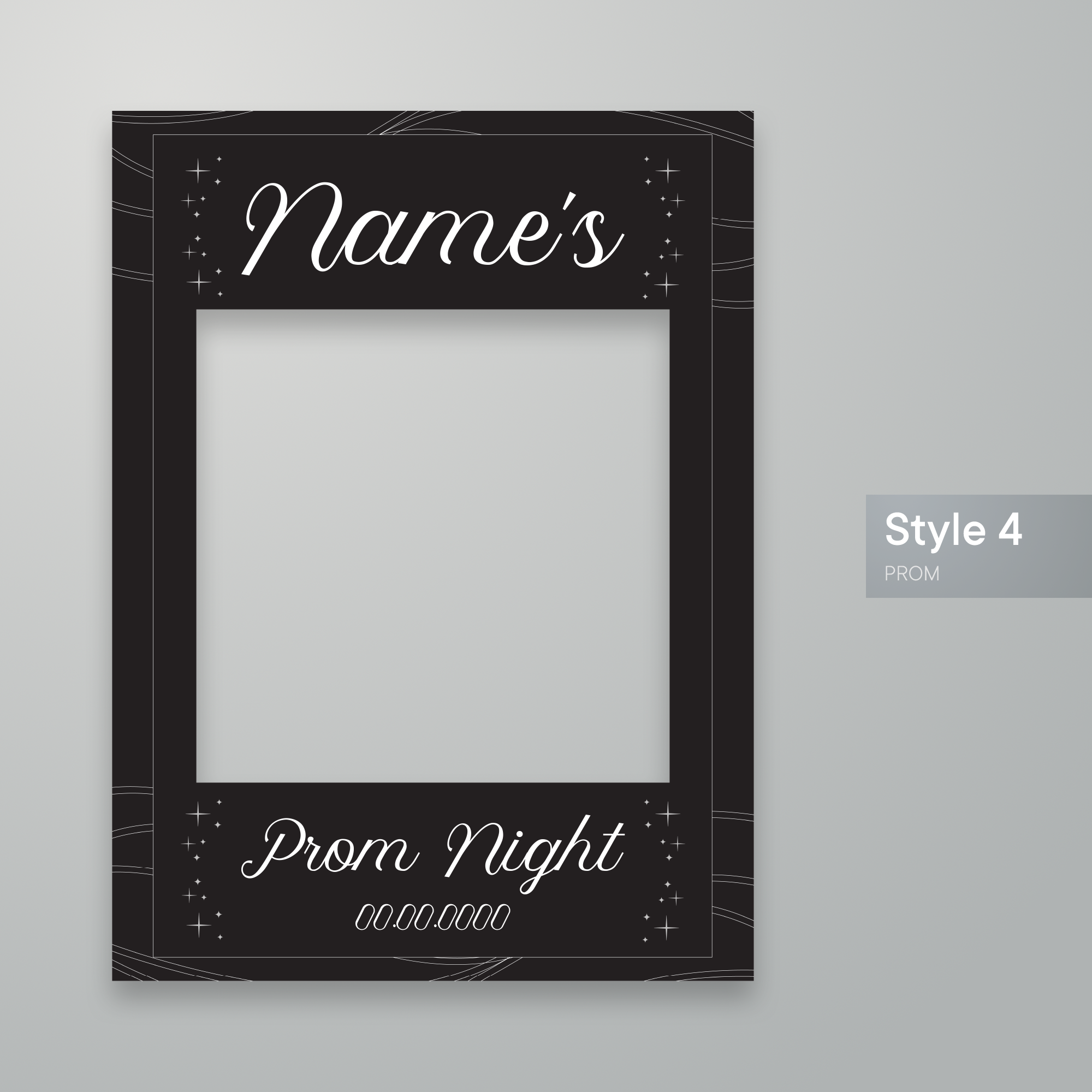 Customisable Prom Night Selfie Frame