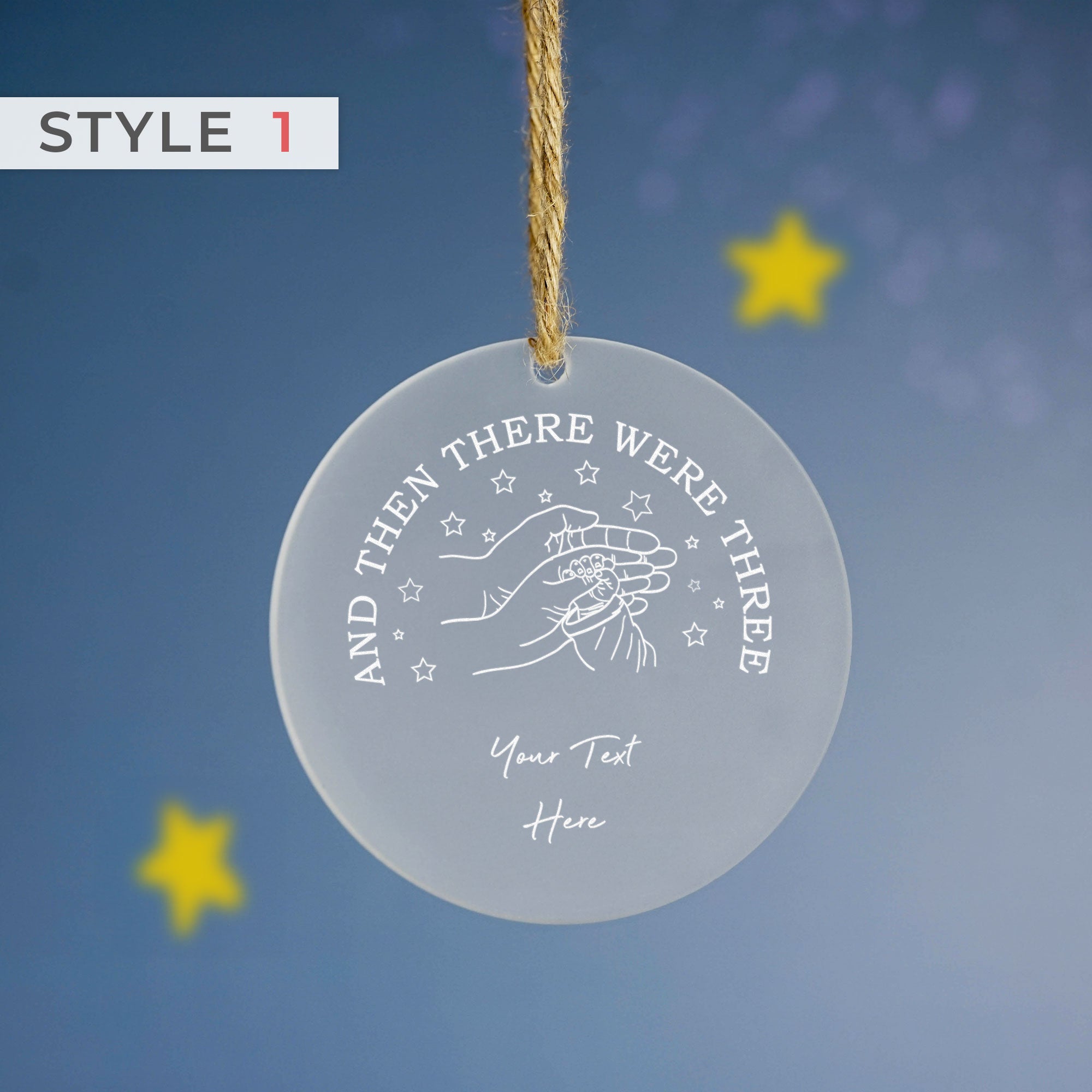Personalised Printed Baby Ornament