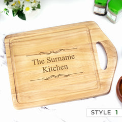 Personalised Engraved Handle Chopping Board