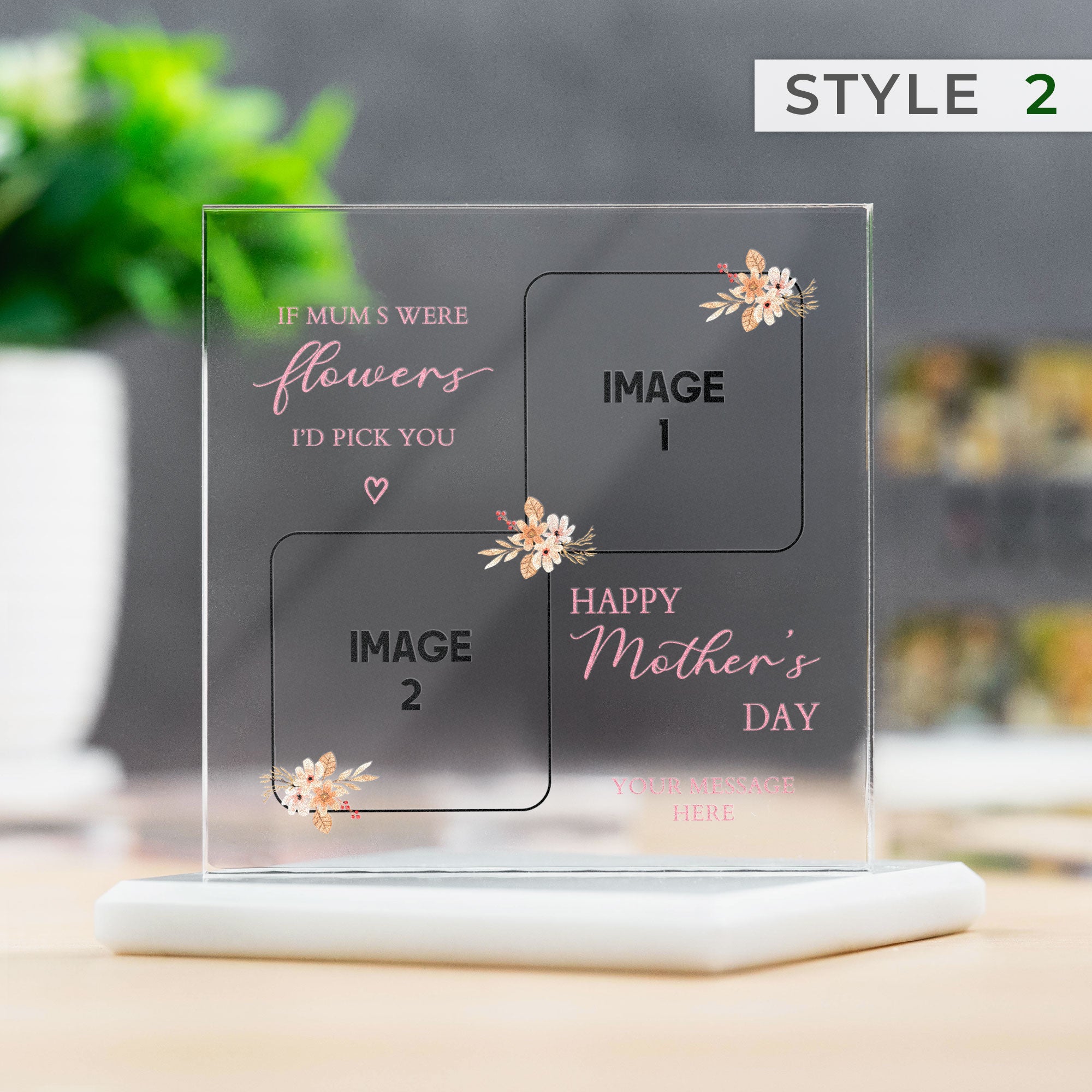 Personalised Mother's Day Custom Photo Block