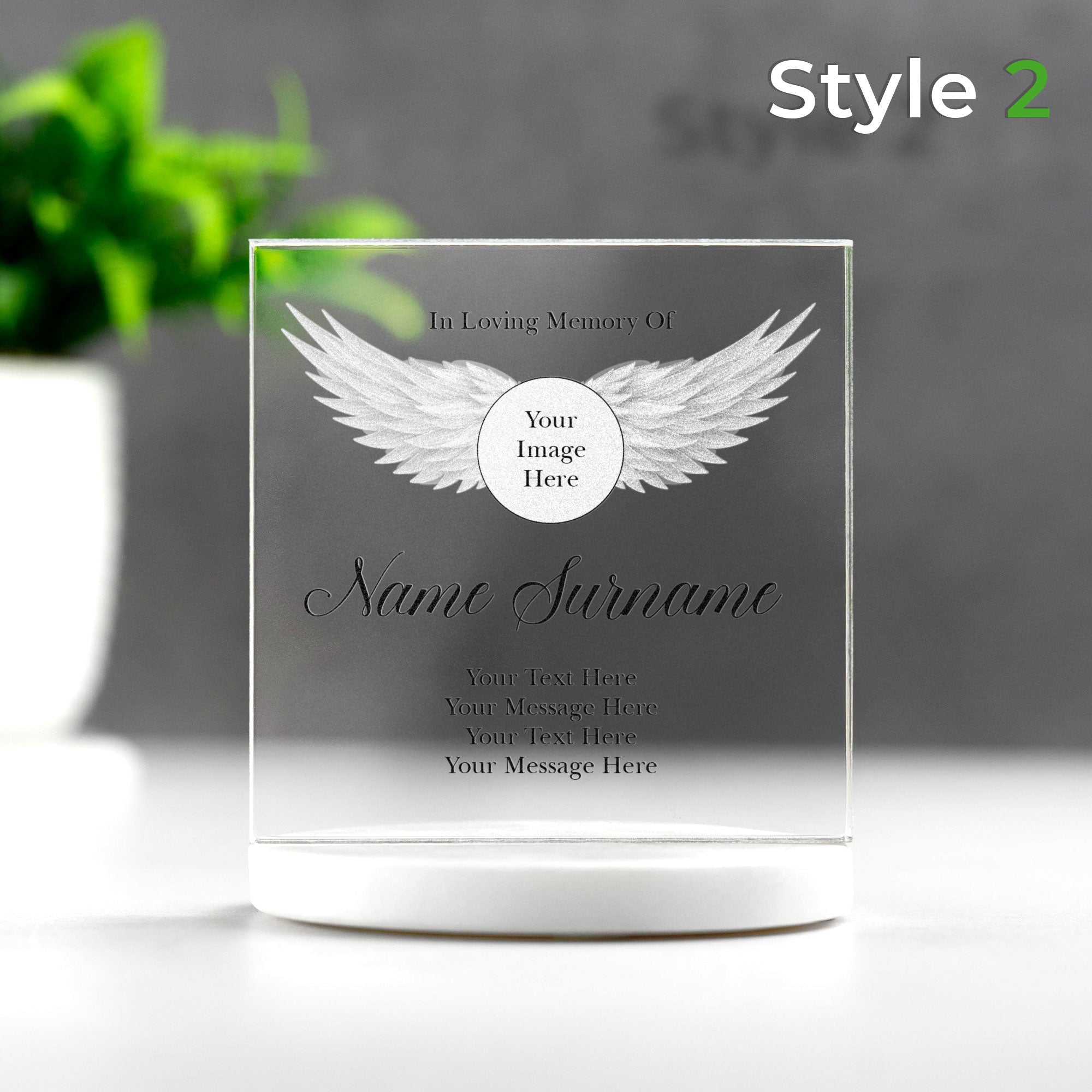 Personalised Printed Photo Memorial Block