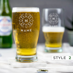 Personalised Engraved Pint Glass