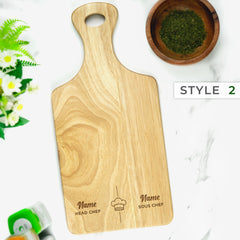 Personalised Engraved Paddle Chopping Board