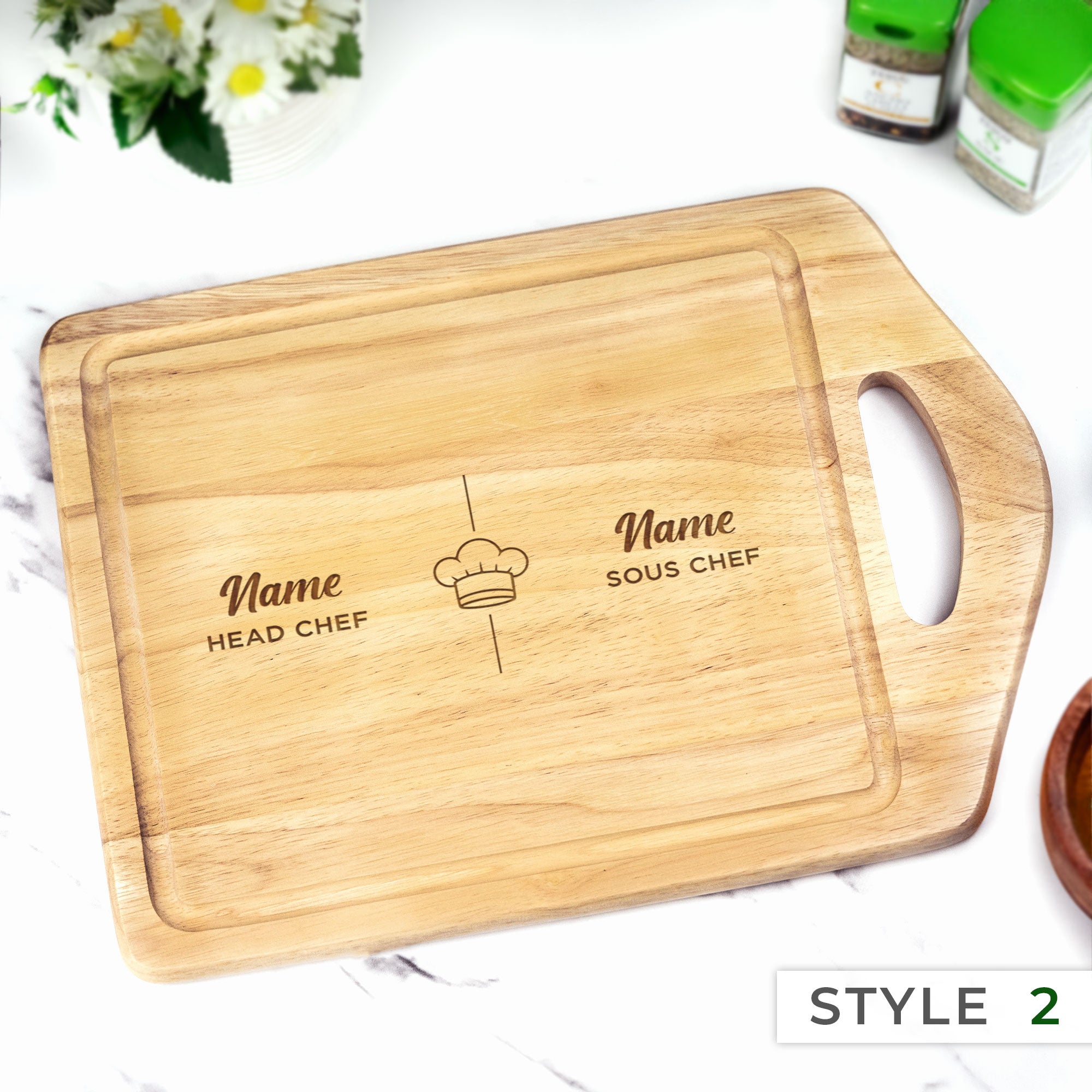 Personalised Engraved Handle Chopping Board