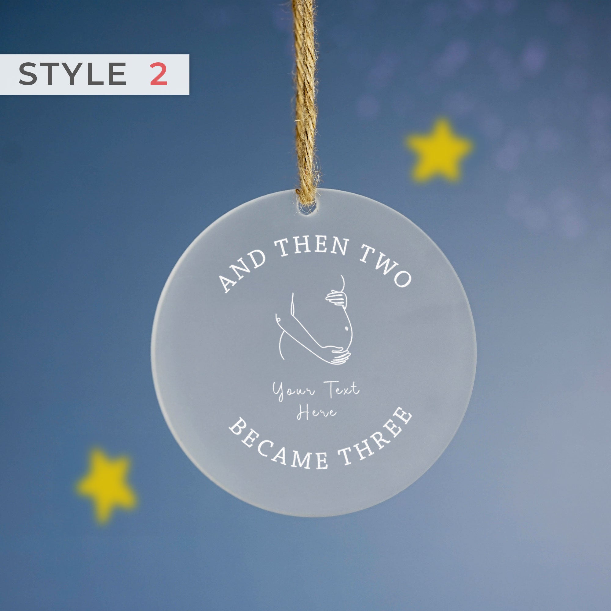 Personalised Printed Baby Ornament