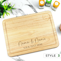 Personalised Engraved Carving Chopping Board