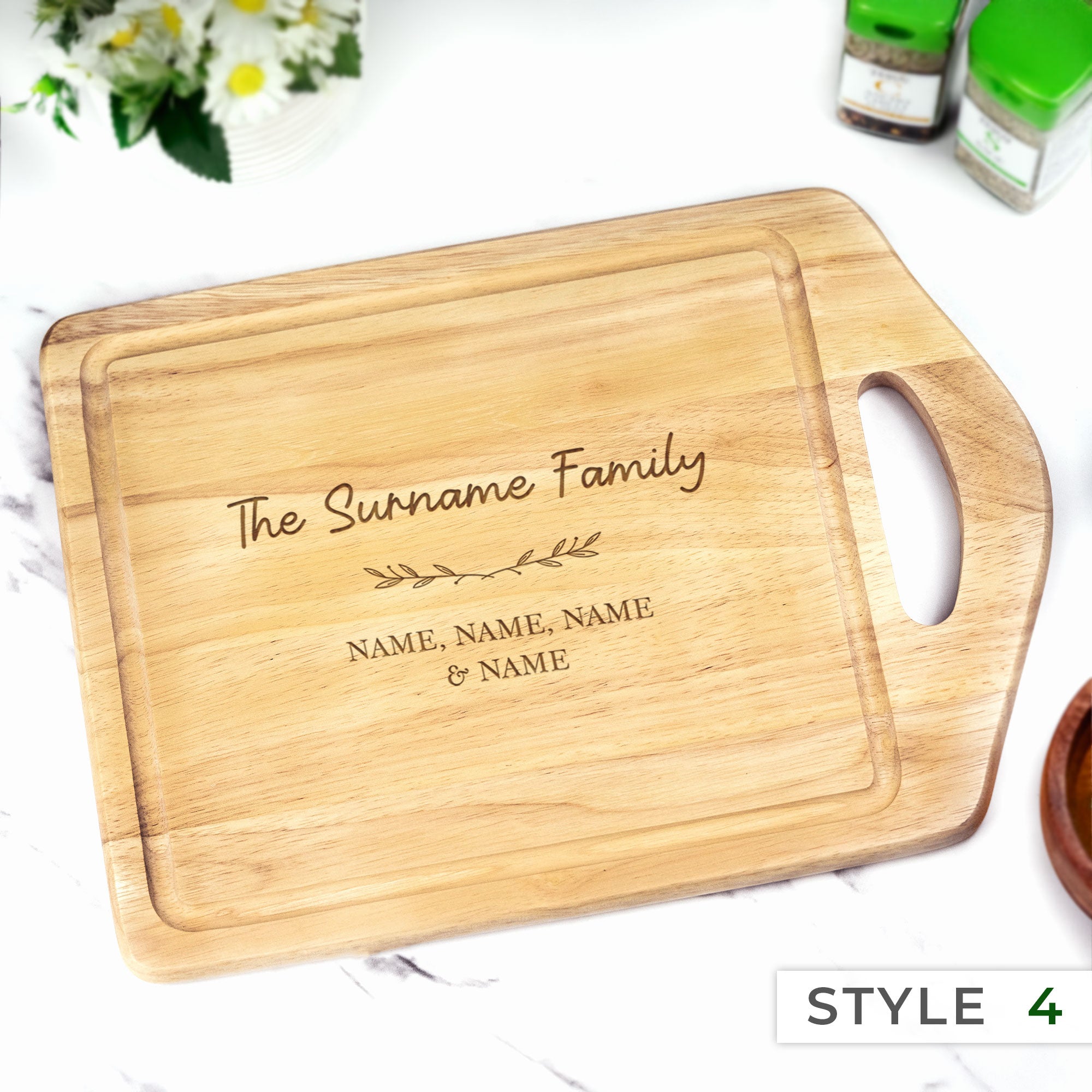 Personalised Engraved Handle Chopping Board