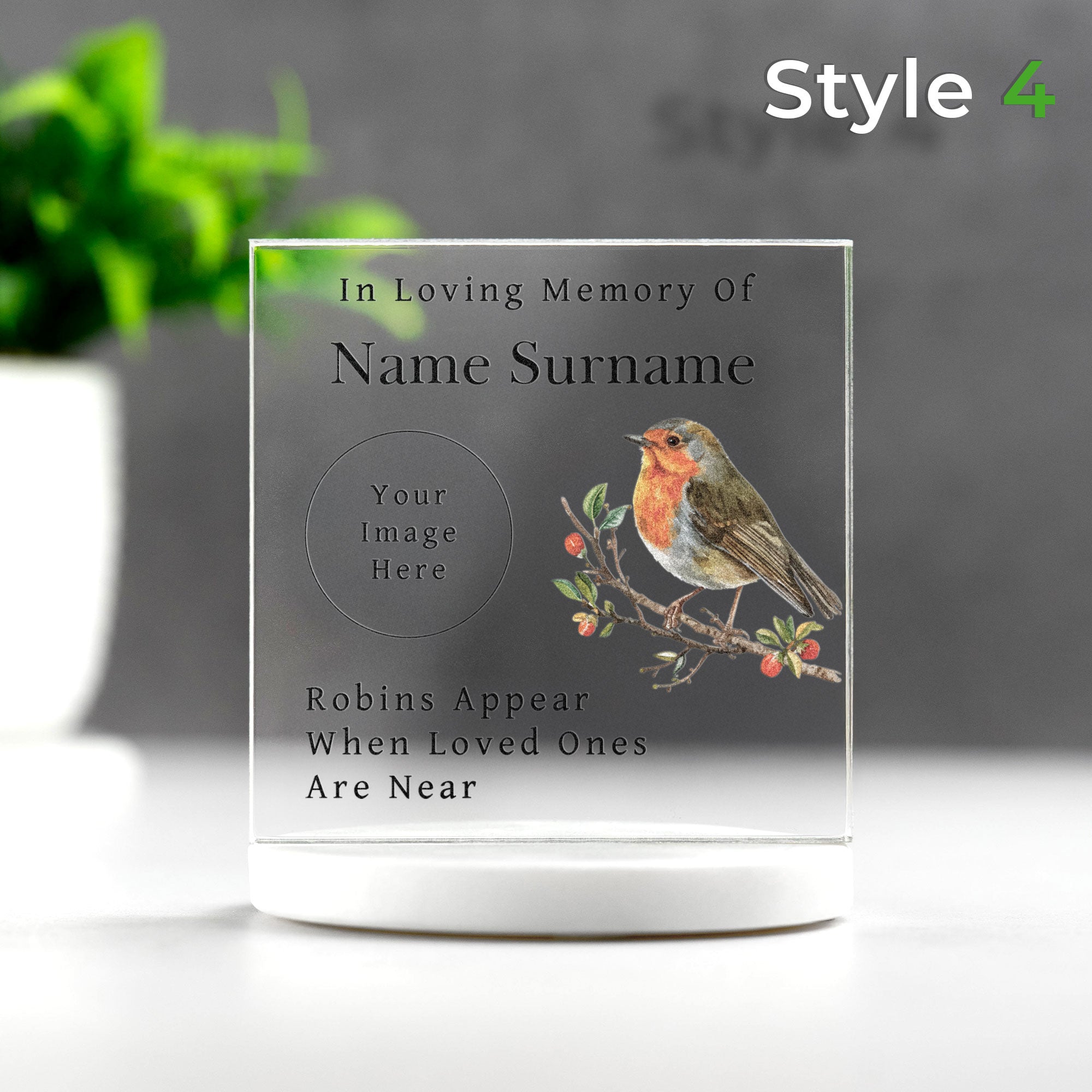 Personalised Printed Photo Memorial Block