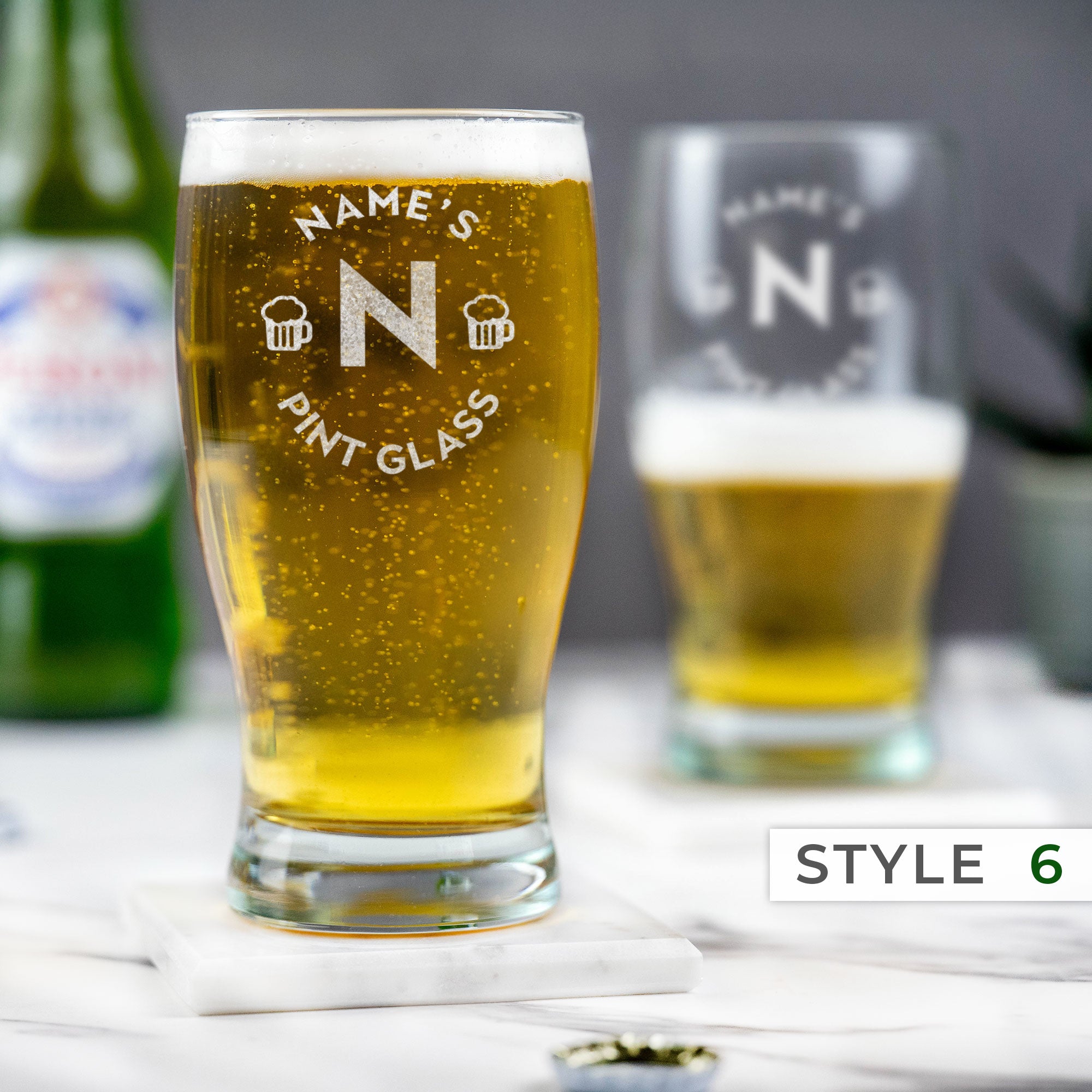 Personalised Engraved Pint Glass