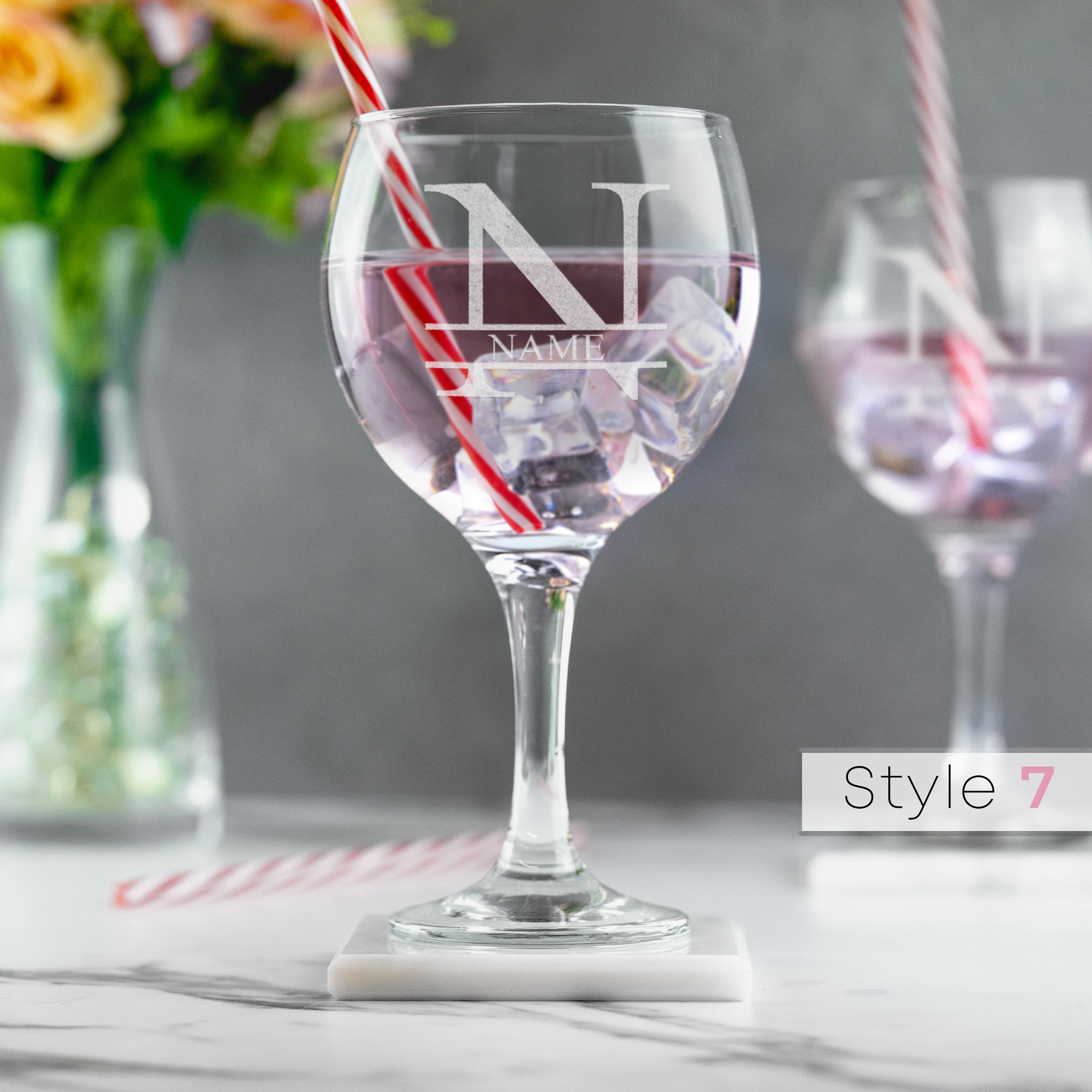 Personalised Engraved Premium Gin Glass