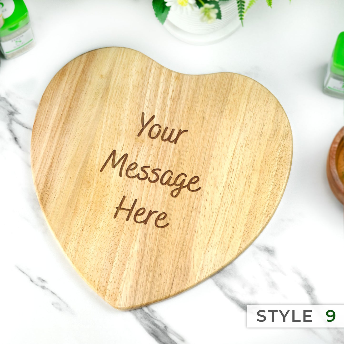 Personalised Engraved Heart Chopping Board