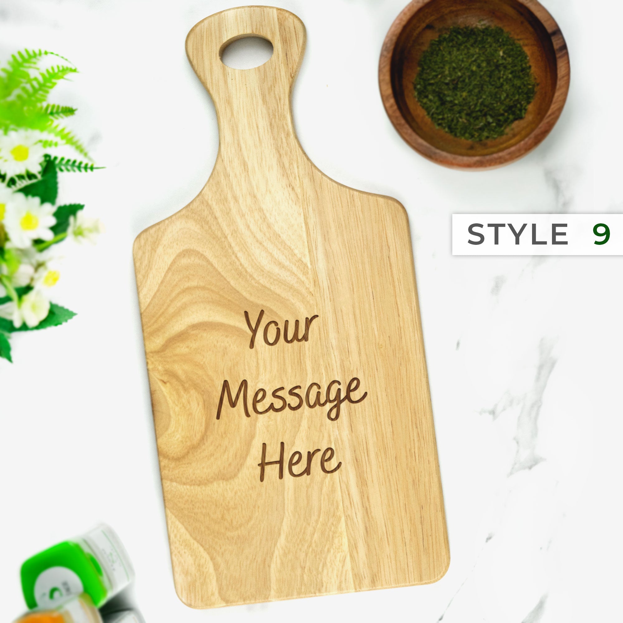 Personalised Engraved Paddle Chopping Board