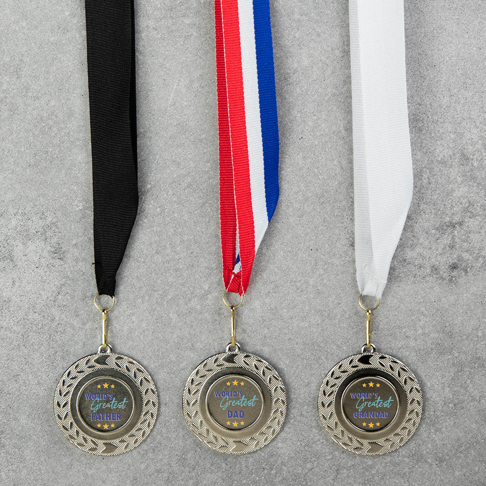 Personalised Printed Father's Day Medal