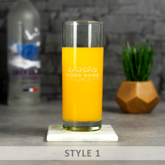 Personalised Engraved High Ball Glass