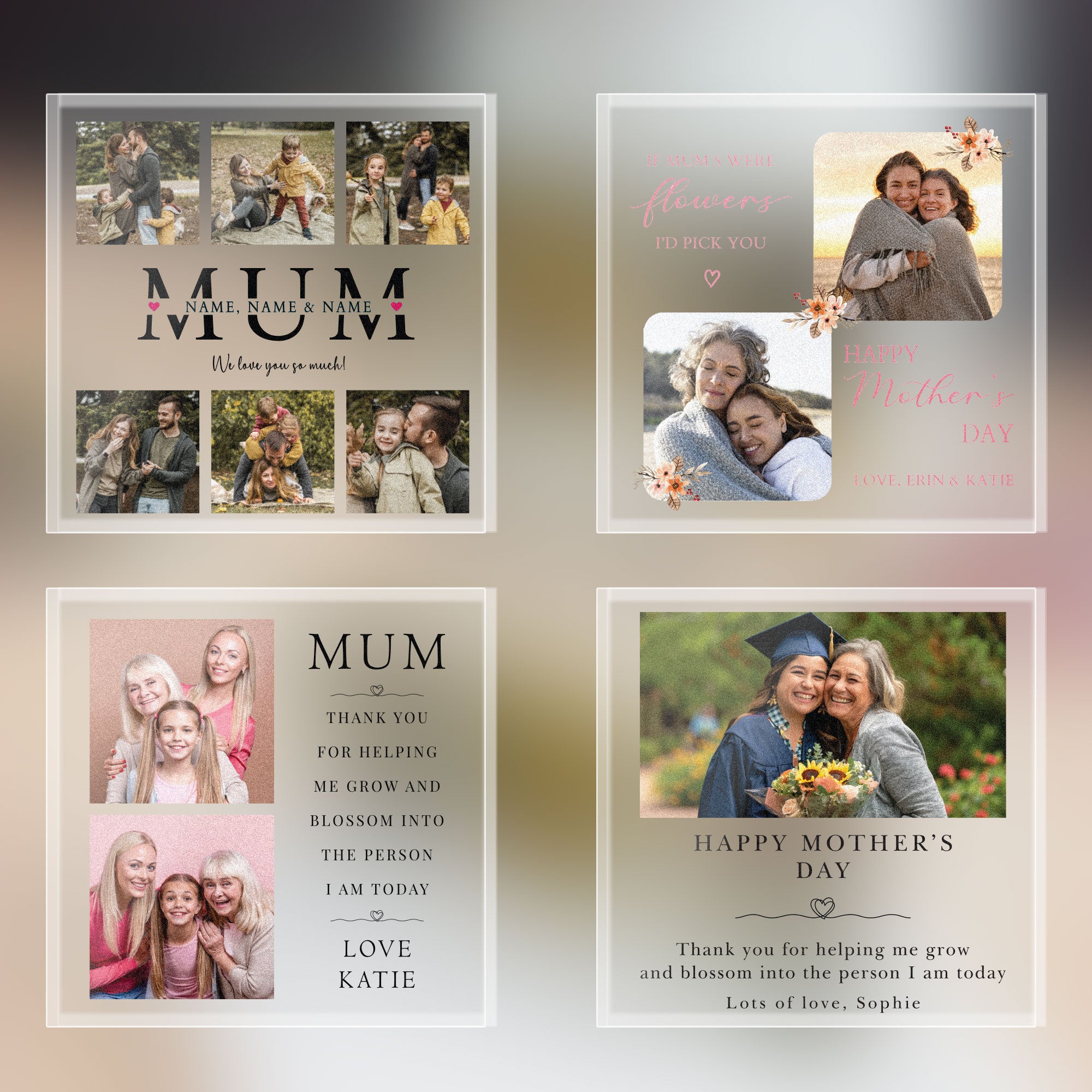 Personalised Mother's Day Custom Photo Block