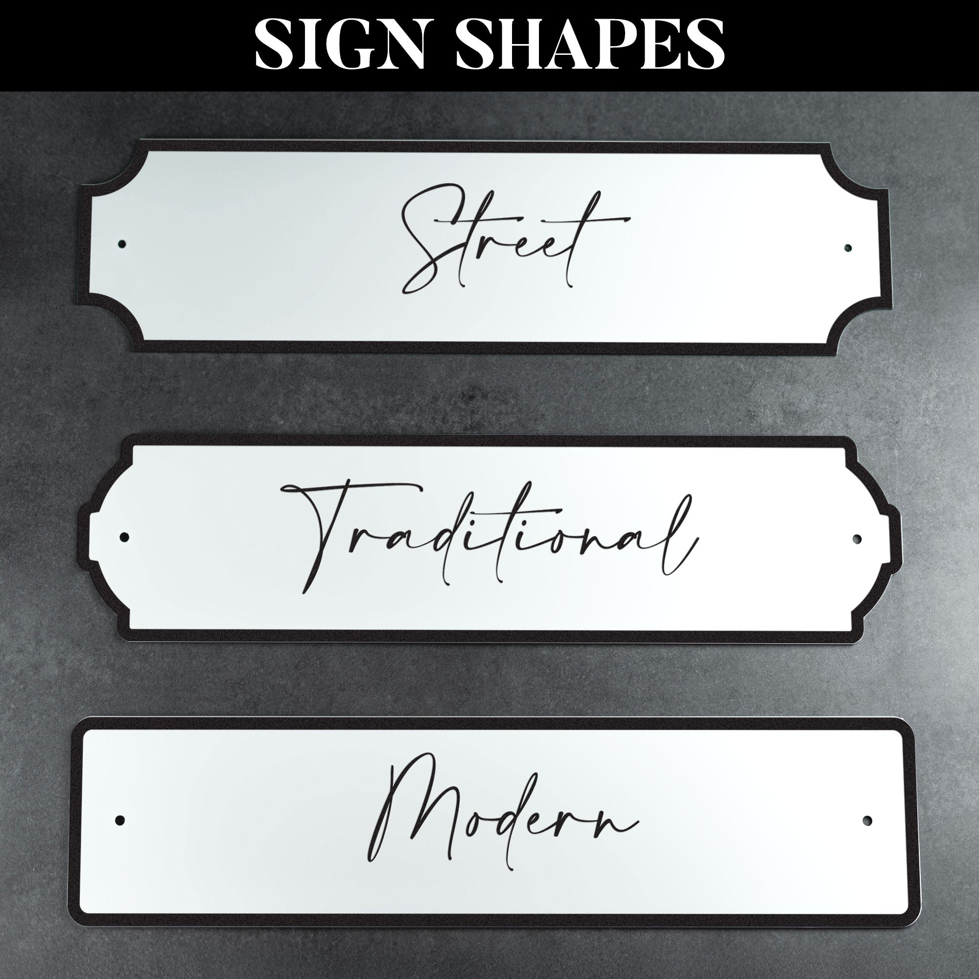 Personalised Printed Surname Metal Street Sign
