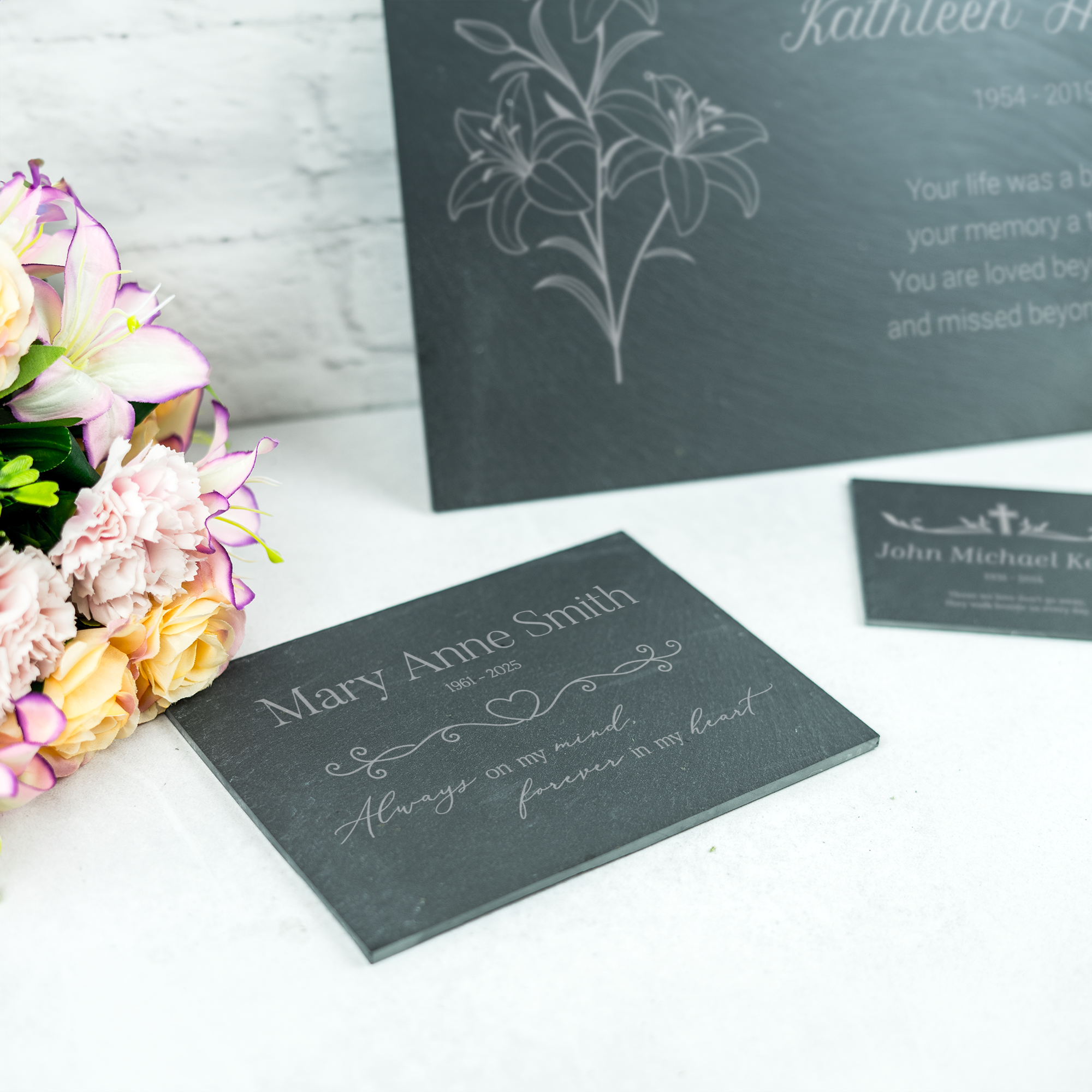 Personalised Engraved Slate Memorial Plaque