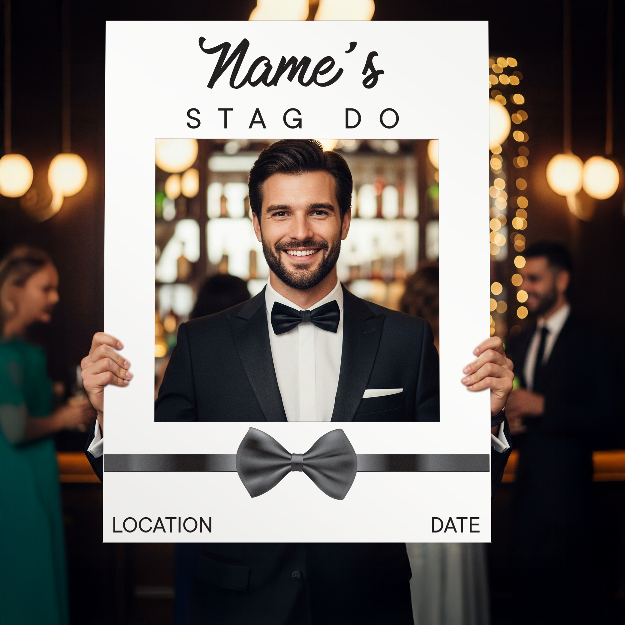 Customisable Stag Do Stag Party Selfie Frame