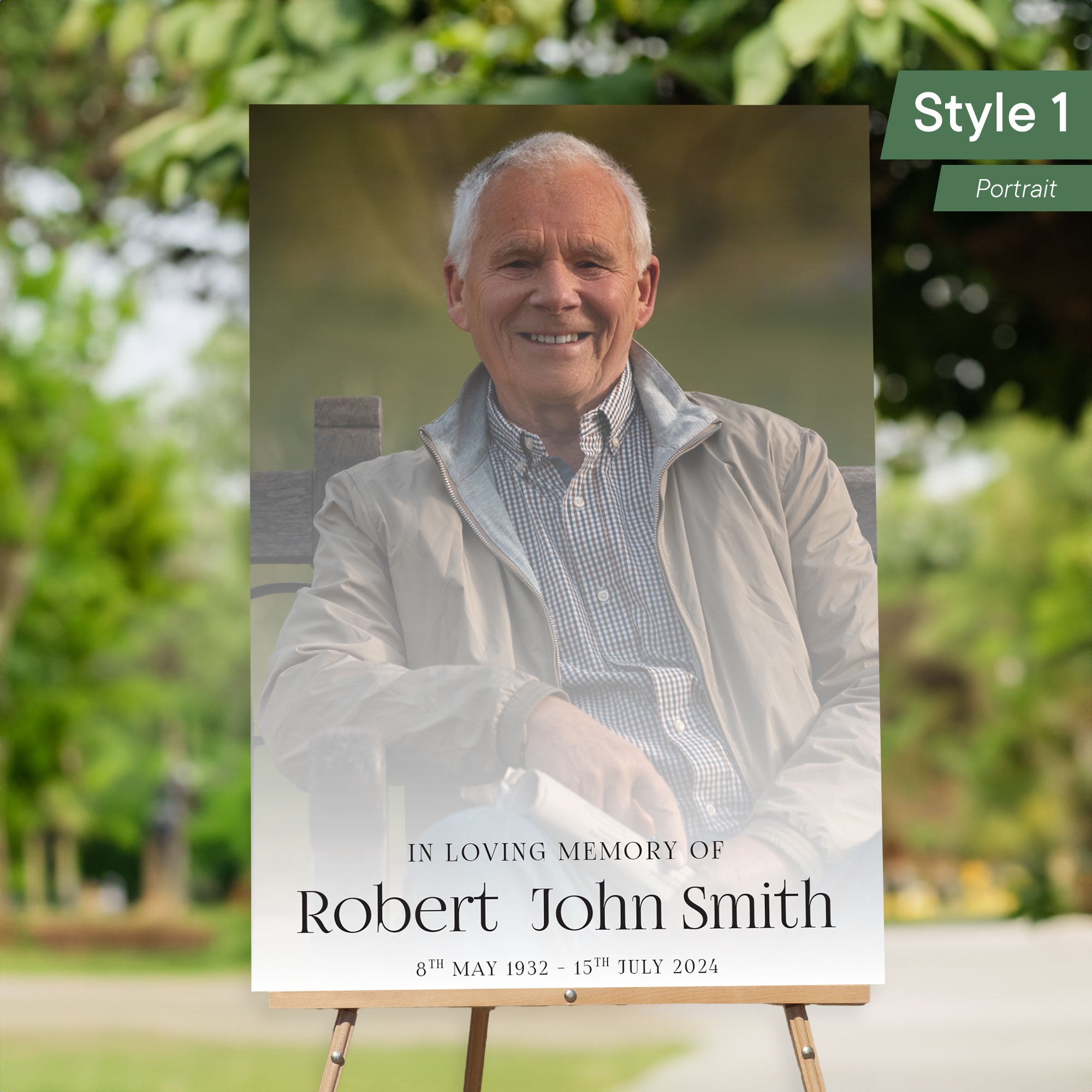 Memorial Sign - Customised Printed In Loving Memory Signage/Memorial Sign/Celebration Of Life Signage Funeral Sign