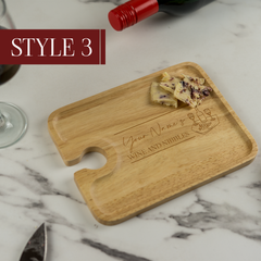 Personalised Engraved Wine and Nibbles Board