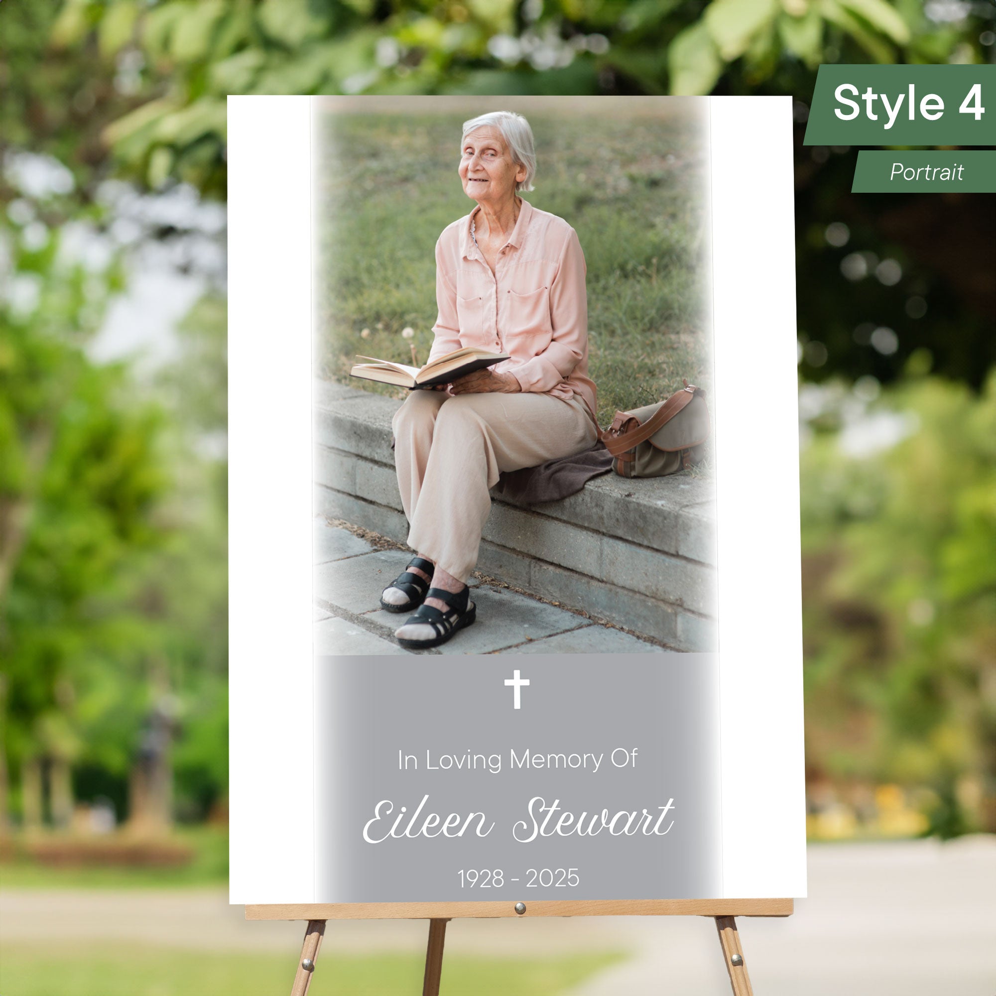 Memorial Sign - Customised Printed In Loving Memory Signage/Memorial Sign/Celebration Of Life Signage Funeral Sign