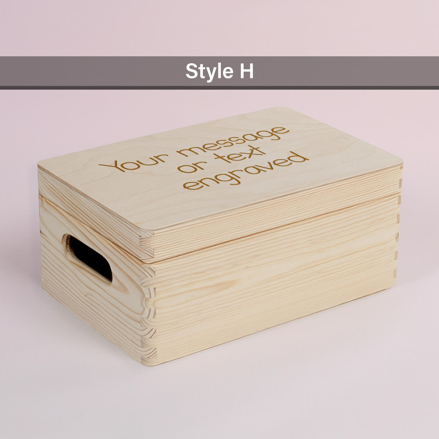 Personalised Engraved Wooden Keepsake Memory Box