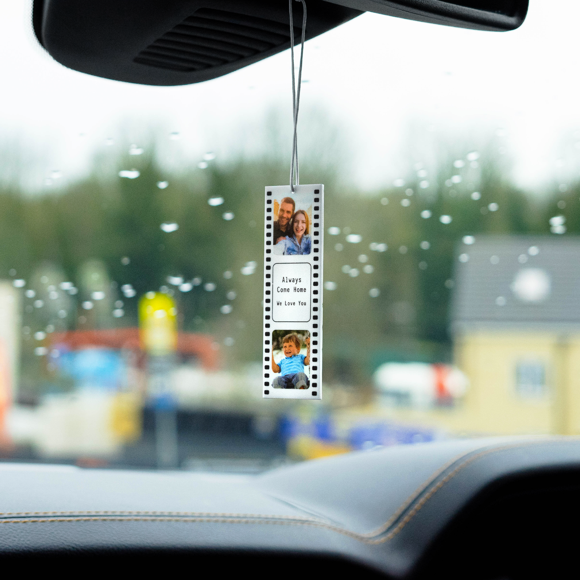 Personalised Printed Photo Reel Car Ornament