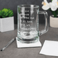 Engraved Custom Handwriting Glass Tankard - So Bespoke Gifts