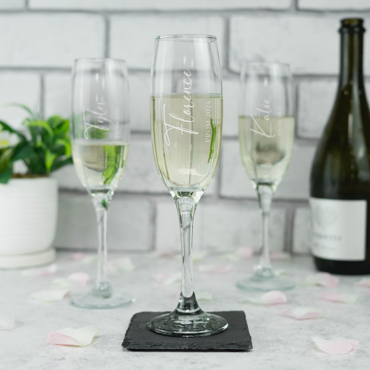 Personalised Prom Champagne Flute