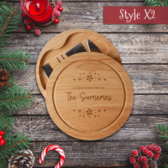 Personalised Engraved Christmas Cheeseboard - So Bespoke Gifts