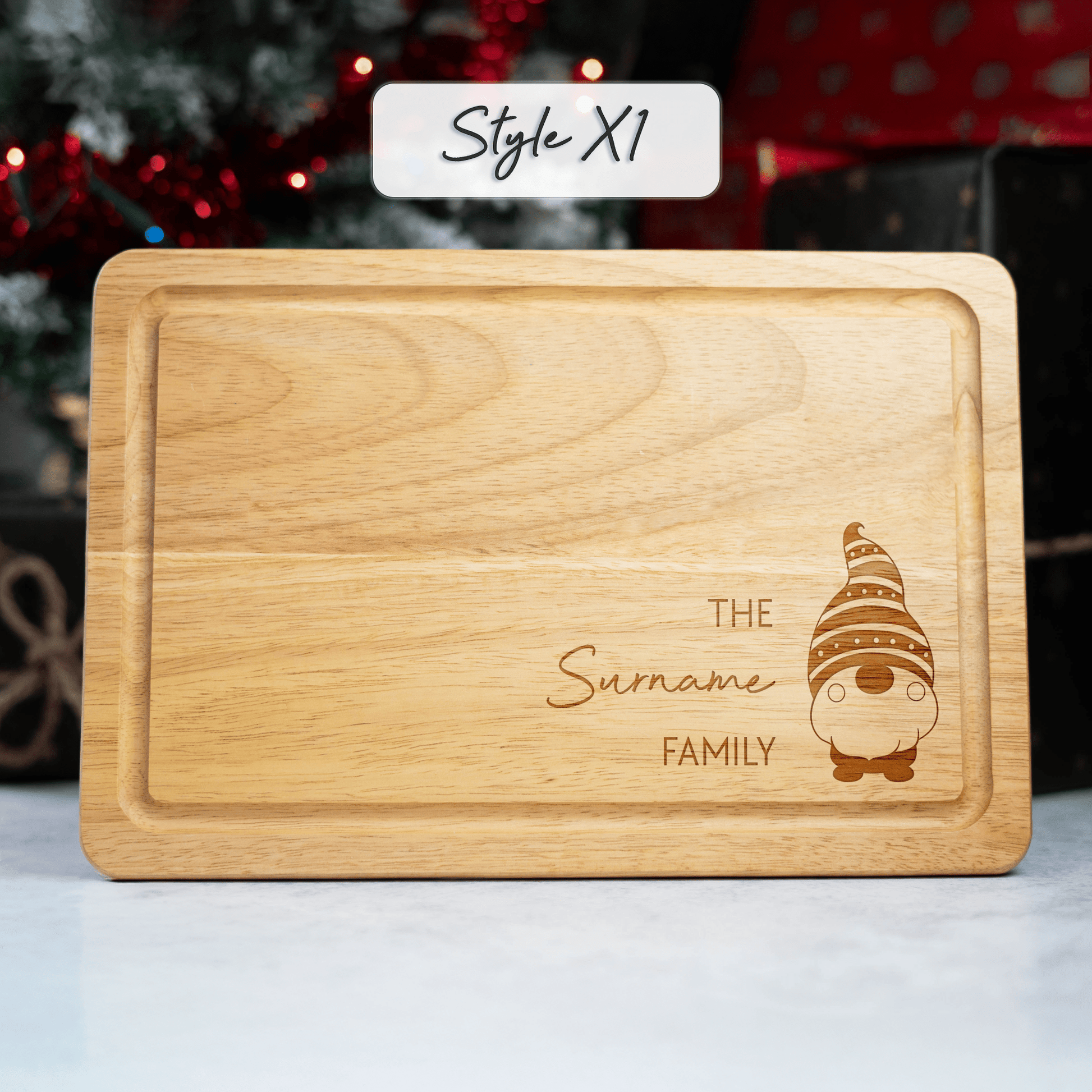 Personalised Engraved Christmas Chopping Board - So Bespoke Gifts