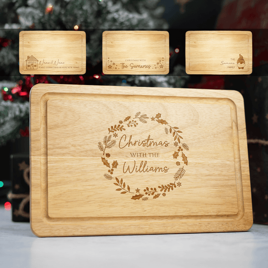 Personalised Engraved Christmas Chopping Board - So Bespoke Gifts