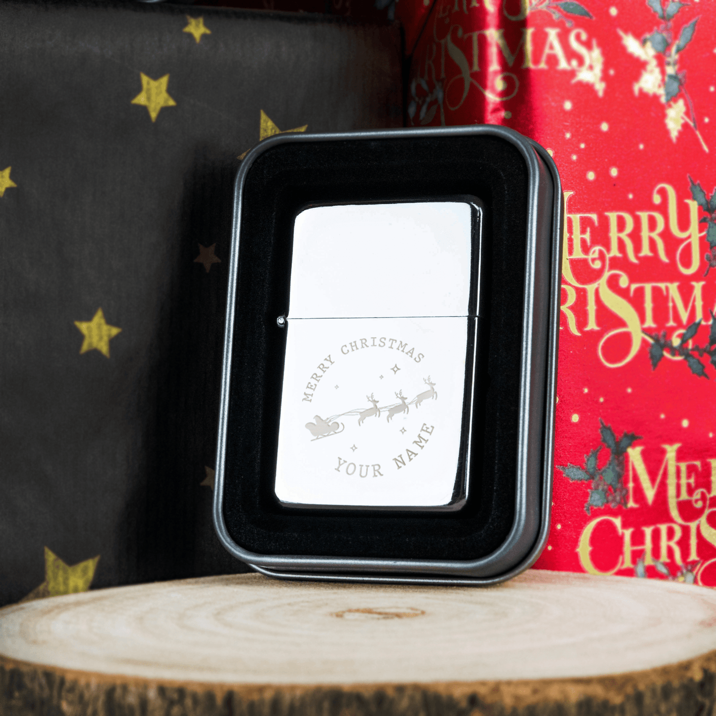 Personalised Engraved Christmas Lighter - So Bespoke Gifts