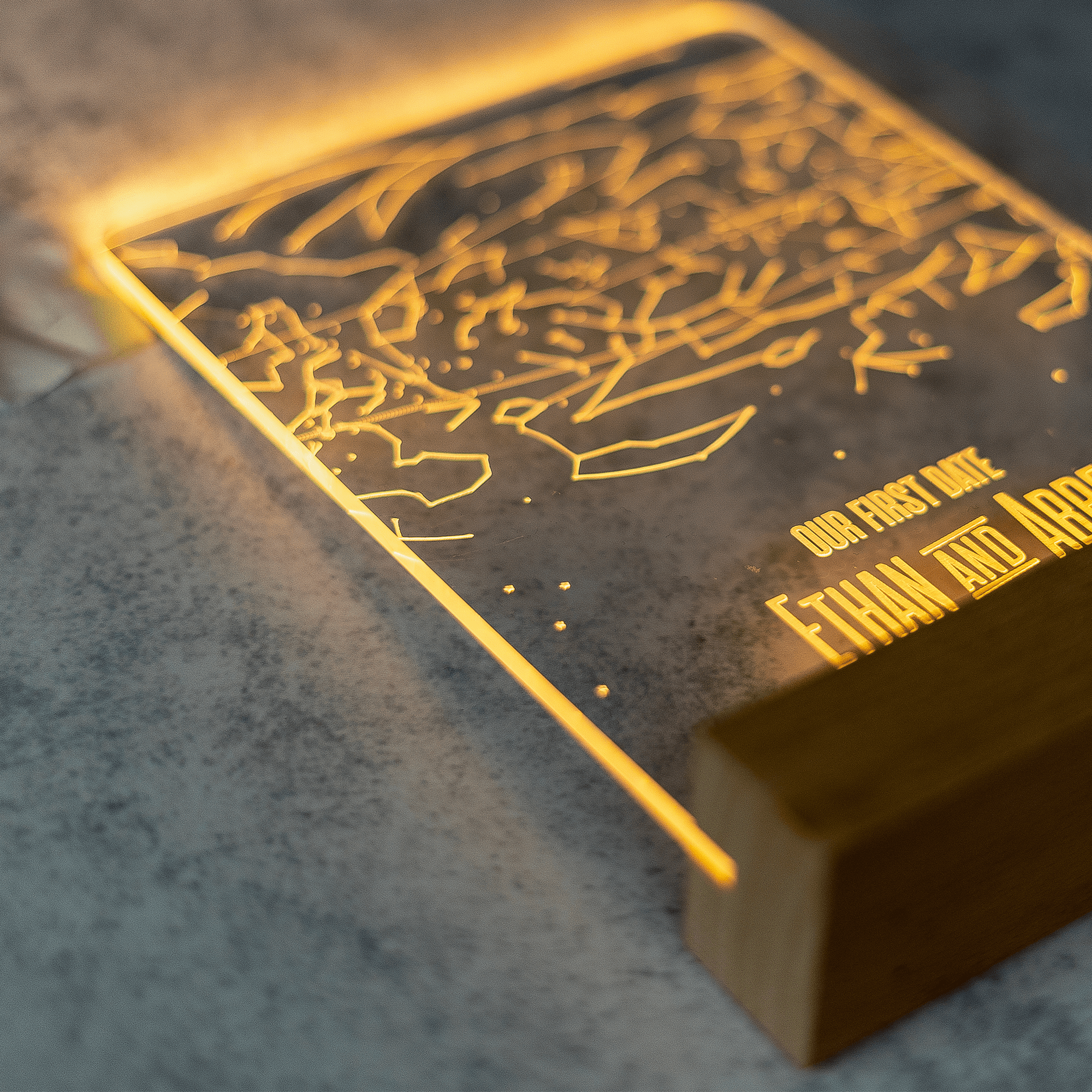 Personalised Engraved LED Star Map - So Bespoke Gifts