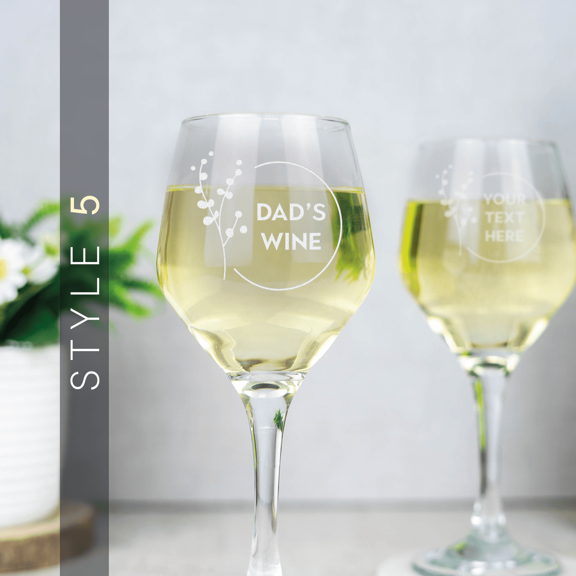 Personalised Engraved White Wine Glass - So Bespoke Gifts