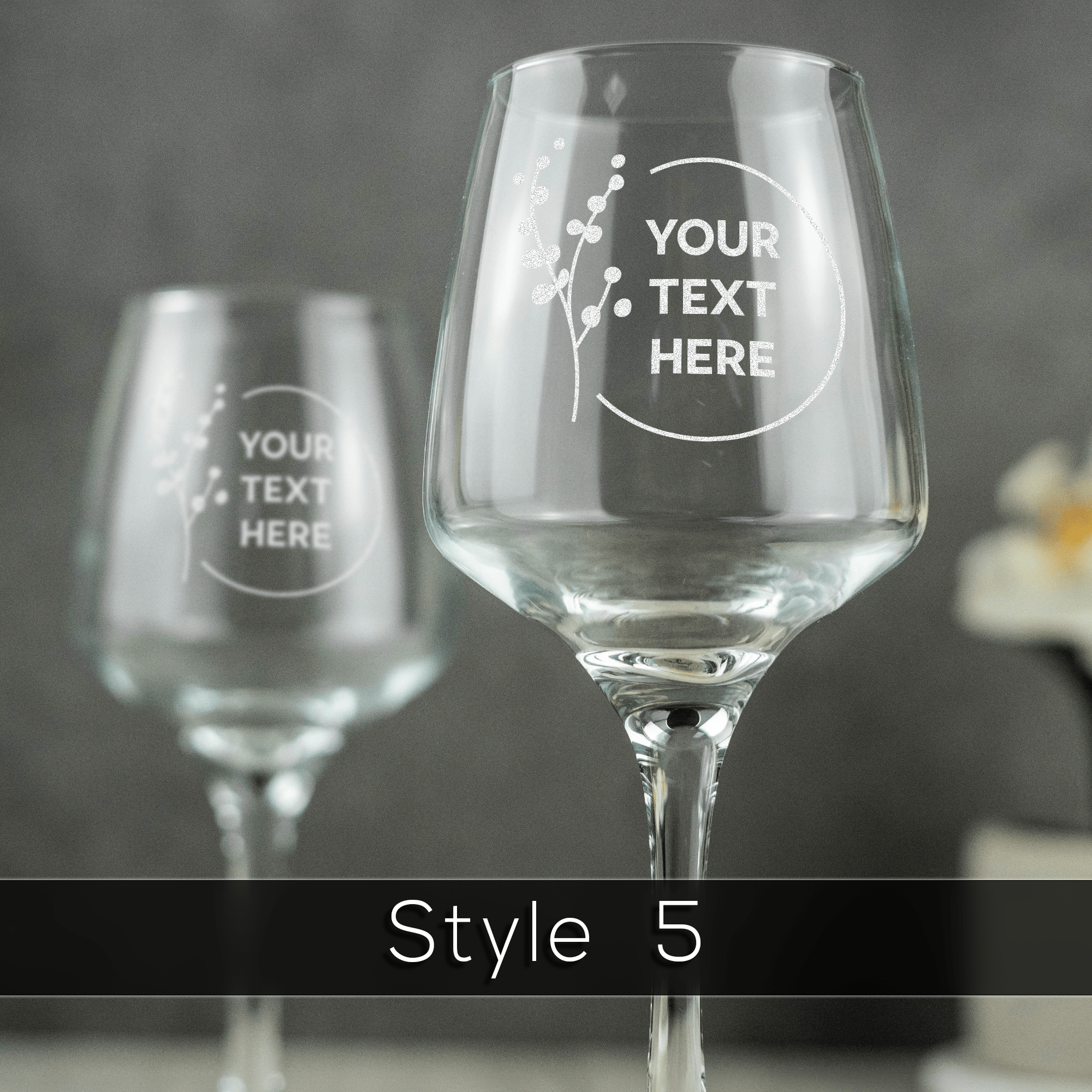 Personalised Engraved White Wine Glass (Small) - So Bespoke Gifts