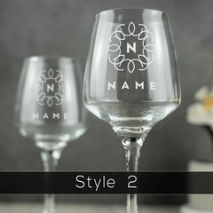 Personalised Engraved White Wine Glass (Small) - So Bespoke Gifts