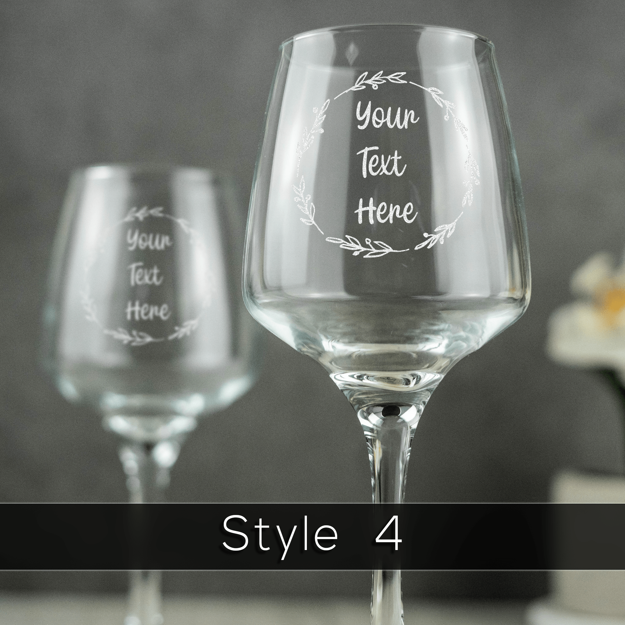 Personalised Engraved White Wine Glass (Small) - So Bespoke Gifts