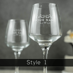 Personalised Engraved White Wine Glass (Small) - So Bespoke Gifts