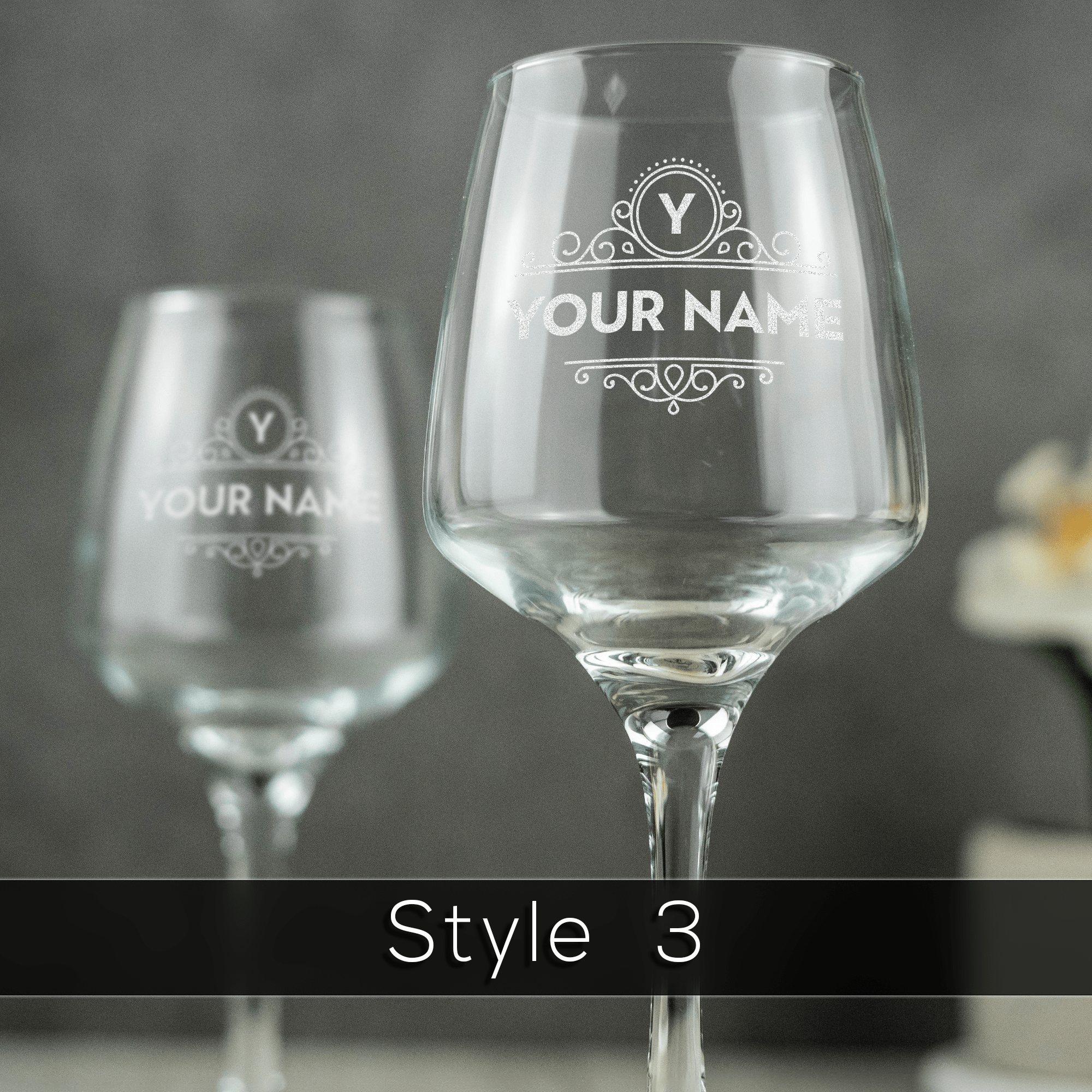 Personalised Engraved White Wine Glass (Small) - So Bespoke Gifts