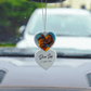 Personalised Photo Heart Car Ornament - So Bespoke Gifts