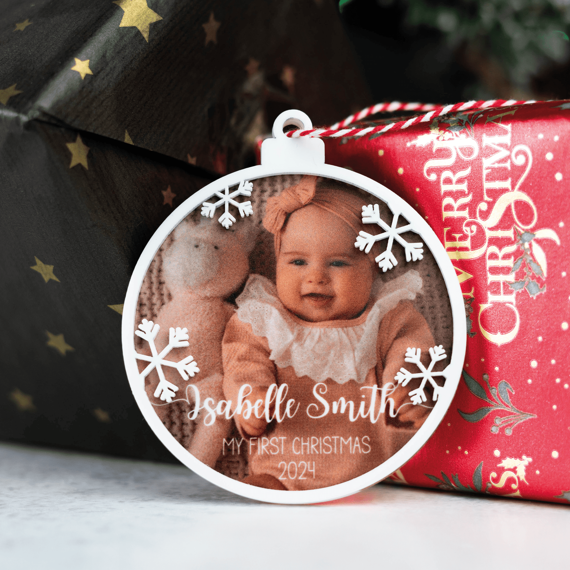 Personalised Printed 3D Photo Bauble - So Bespoke Gifts